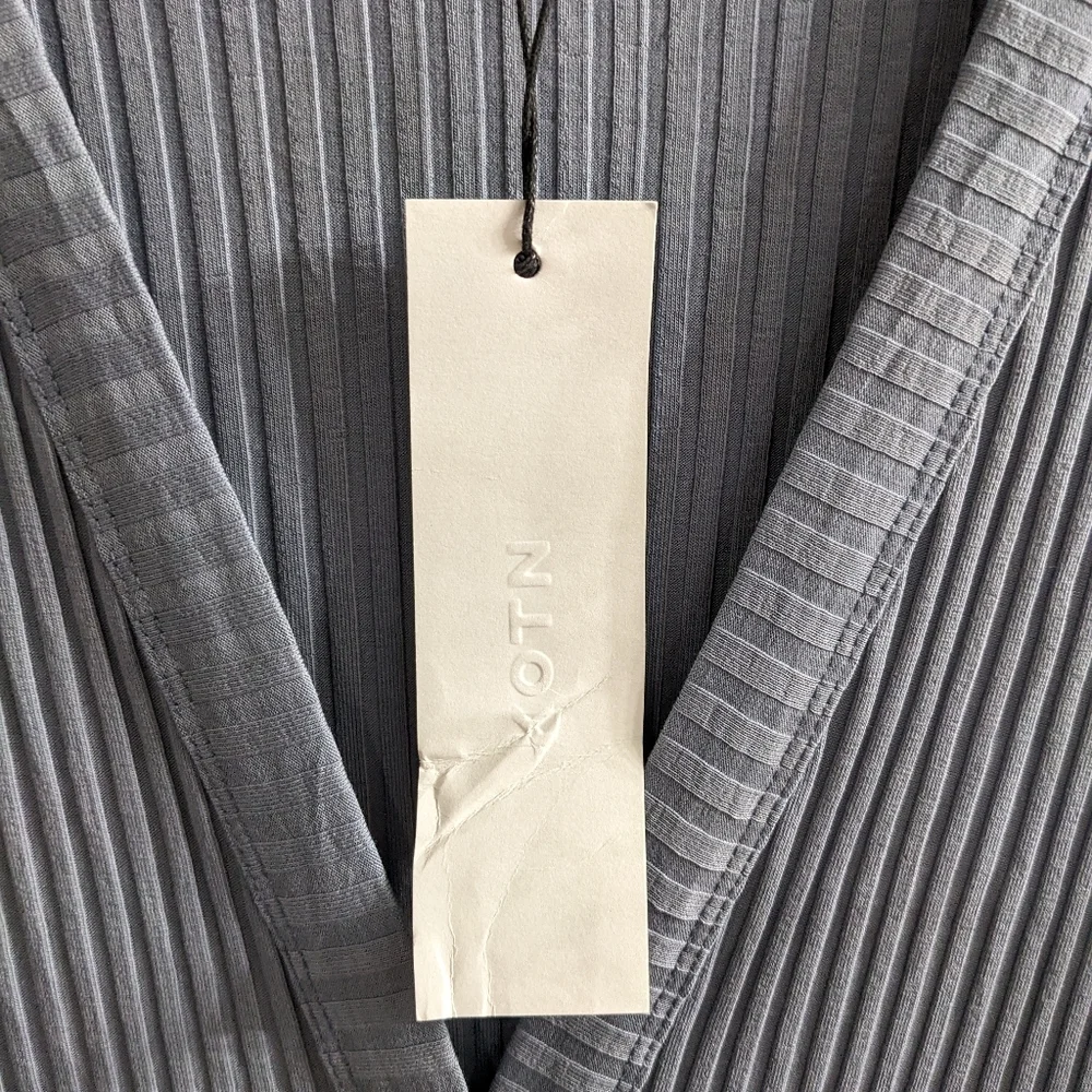 NWT KOTN | Women's Midi Ribbed Cardigan in Stone Blue - Picture 7 of 10